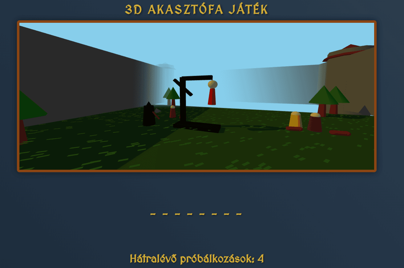 3D hangman game